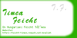 timea feicht business card